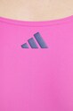 adidas Performance costum de baie dintr-o bucată Colorblock roz HR4371
