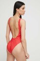 adidas Originals costum de baie dintr-o bucată Monogram 3-Stripes HZ4109 rosu SS23