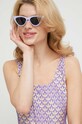 Îmbrăcăminte adidas Originals costum de baie dintr-o bucată HZ4110 violet