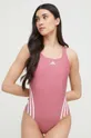 рожевий Суцільний купальник adidas Performance 3-Stripes Жіночий