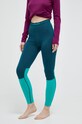 Icebreaker legginsy funkcyjne ZoneKnit 200 Planet friendly zielony IB0A56HE8401