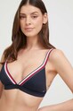 Tommy Hilfiger biustonosz kąpielowy bez fiszbinów granatowy UW0UW04101.PPYX