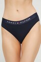 Σλιπ Tommy Hilfiger πλεκτό ύφασμα σκούρο μπλε UW0UW04145.PPYX