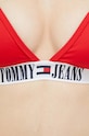 Plavková podprsenka Tommy Jeans červená UW0UW04079.PPYX