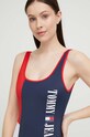 Îmbrăcăminte Tommy Jeans costum de baie dintr-o bucată UW0UW04095.PPYX bleumarin