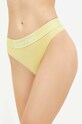 Calvin Klein Underwear stringi dzianina zielony 000QF6774E.PPYX