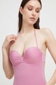 Max Mara Beachwear costum de baie dintr-o bucată roz 2338310538600