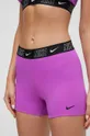 fioletowy Nike szorty kąpielowe Logo Tape Damski
