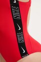 Nike costume da bagno intero Logo Tape rosso NESSD190