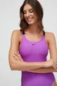 fioletowy Nike jednoczęściowy strój kąpielowy Logo Tape