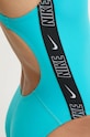 Nike costum de baie dintr-o bucată Logo Tape turcoaz NESSD190
