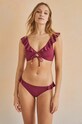 Ruházat women'secret bikini felső FOLK SUNSET 6485411 burgundia