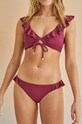 women'secret bikini alsó FOLK SUNSET alsó rész burgundia 6465379