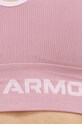 Under Armour biustonosz sportowy Longline Rib 1373870 różowy
