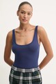 Бавовняний піжамний топ Polo Ralph Lauren темно-синій 4P3003
