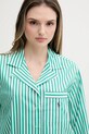 Хлопковая пижама Polo Ralph Lauren зелёный 4P8010