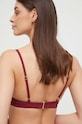 Plavková podprsenka Calvin Klein Underwear KW0KW02278.PPYX burgundské SS23