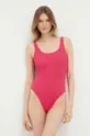 roza Jednodijelni kupaći kostim Abercrombie & Fitch Ženski
