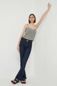 Abercrombie & Fitch top din bumbac KI150.3208.911 verde SS23
