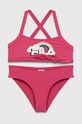Fila costum de baie pentru copii din două piese moale violet FAK0210