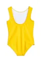 Суцільний дитячий купальник Mini Rodini жовтий