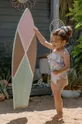 бірюзовий Суцільний дитячий купальник Jamiks Pinky Для дівчаток