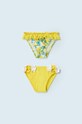 Mayoral figi kąpielowe niemowlęce 2-pack dół żółty 1633.4L.BABY