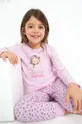 roza Dječja pamučna pidžama Mayoral Za djevojčice