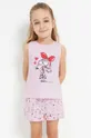 różowy Mayoral piżama bawełniana dziecięca Dziewczęcy
