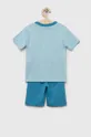 Otroška bombažna pižama United Colors of Benetton modra