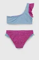 United Colors of Benetton dwuczęściowy strój kąpielowy dziecięcy fioletowy