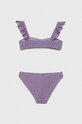 Детски бански от две части United Colors of Benetton 3H6G0K01D.G.SEASONAL виолетов SS23