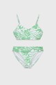 Abercrombie & Fitch costum de baie pentru copii din două piese usor rigidizat verde KI211.3014