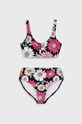 Abercrombie & Fitch kétrészes gyerek fürdőruha melltartó merevítő nélkül fekete KI211.3015