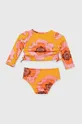 GAP dwuczęściowy strój kąpielowy niemowlęcy pomarańczowy