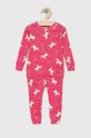 рожевий Дитяча бавовняна піжама GAP Для дівчаток