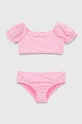 różowy GAP dwuczęściowy strój kąpielowy dziecięcy Dziewczęcy