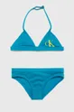 plava Dječji dvodijelni kupaći kostim Calvin Klein Jeans Za djevojčice