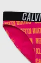 ostry różowy Calvin Klein Jeans dwuczęściowy strój kąpielowy dziecięcy