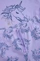 fialová Dětské bavlněné pyžamo Coccodrillo