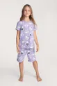 fioletowy Coccodrillo piżama bawełniana dziecięca x Looney Tunes Dziewczęcy