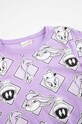 Детска памучна пижама Coccodrillo x Looney Tunes виолетов WC3448201LIG