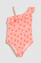 narančasta Dječji jednodijelni kupaći kostim Coccodrillo Za djevojčice