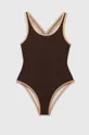 brązowy Michael Kors jednoczęściowy strój kąpielowy dziecięcy Dziewczęcy