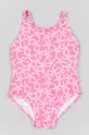рожевий Суцільний дитячий купальник zippy Для дівчаток