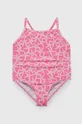 ružová Jednodielne detské plavky zippy Dievčenský