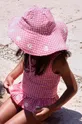 różowy Konges Sløjd jednoczęściowy strój kąpielowy dziecięcy Dziewczęcy