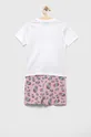 Detské bavlnené pyžamo Fila biela