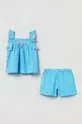 бирюзовый Детская хлопковая пижама OVS Для девочек