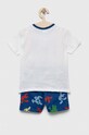Dětské bavlněné pyžamo United Colors of Benetton x Looney Tunes 30960P04A.G.SEASONAL bílá SS23